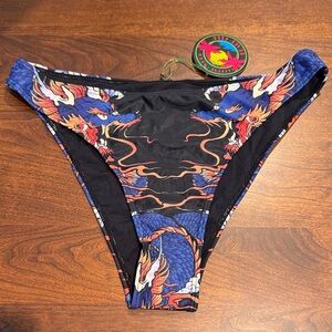 NWT Current Mood Dragon Bikini Bottoms